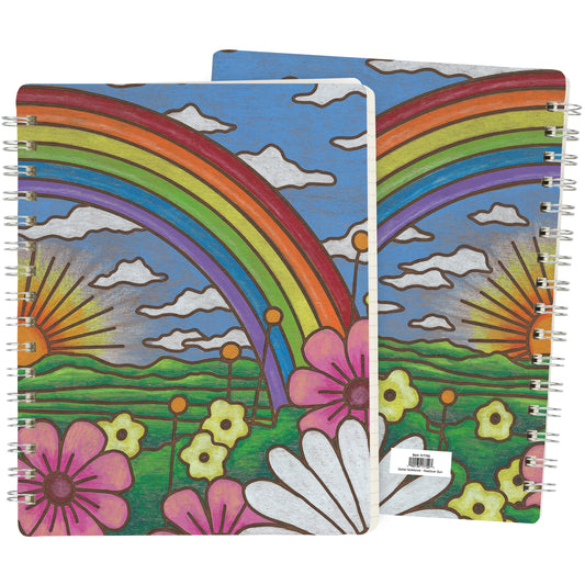 Spiral Notebook - Rainbow Sun