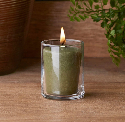 Root Candle - Woodland - Glass Votive and Candle bundle