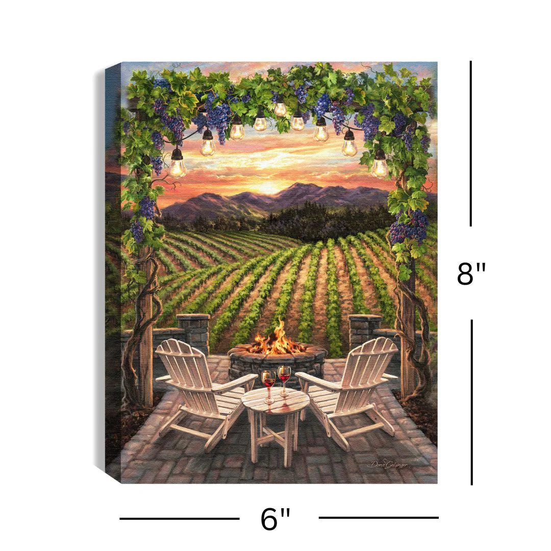 Glow Decor - Wine At Sunset
