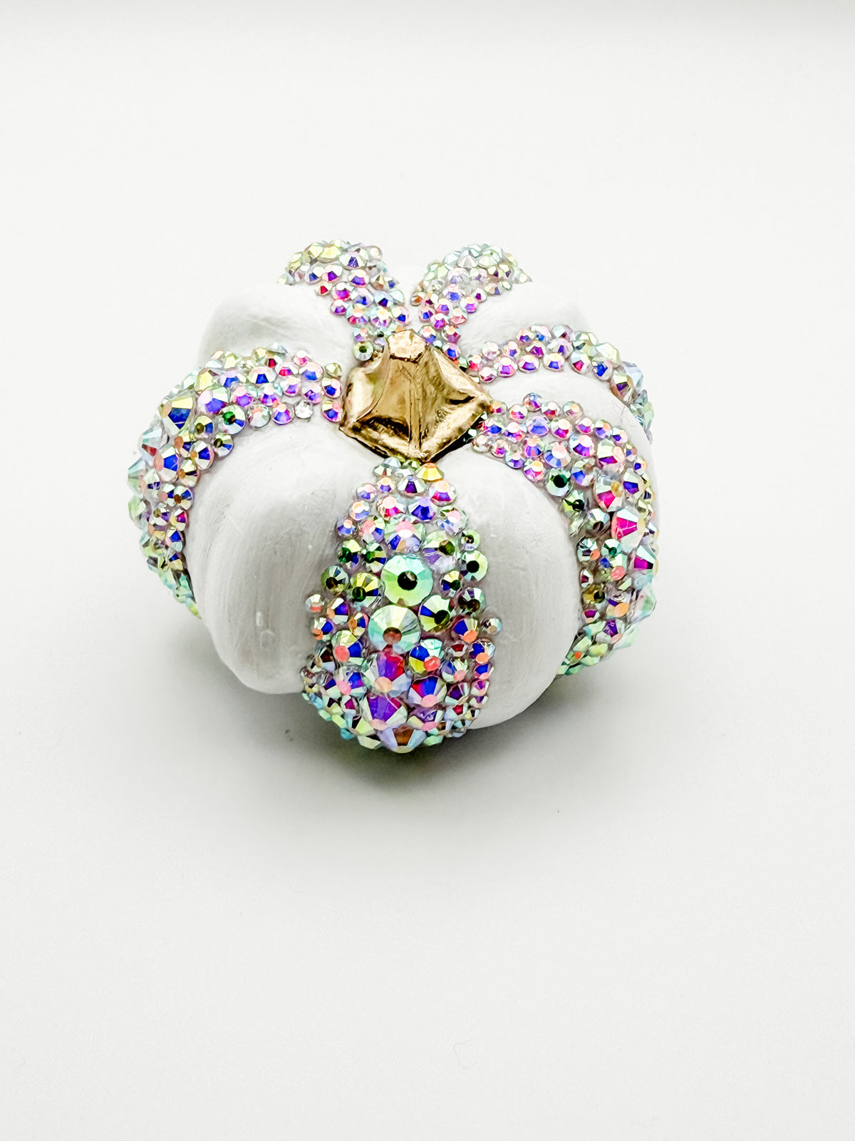 Tiny Pumpkin - Hand Bedazzled Prizm Sparkle Pumpkin